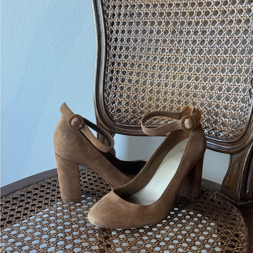 Marc Fisher Tan Suede Women's Heels - Picture 4 of 4